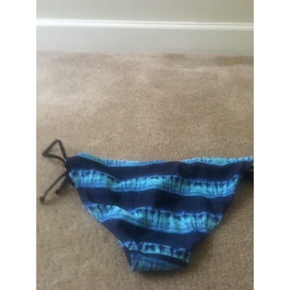 Converse One Star Women's Color Block Swim Bikini Bottom Size S Blue - Picture 6 of 6